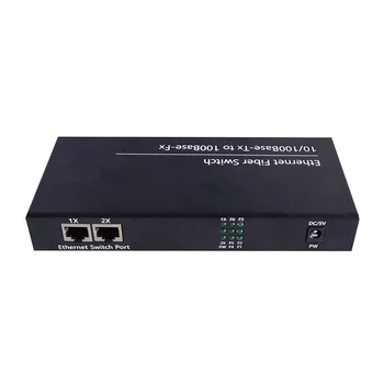  6Port 10 / 100M Ethernet превключвател 6 Fiber порт 25KM 2UTP RJ45 оптичен приемо-предавател оптичен медиен конвертор