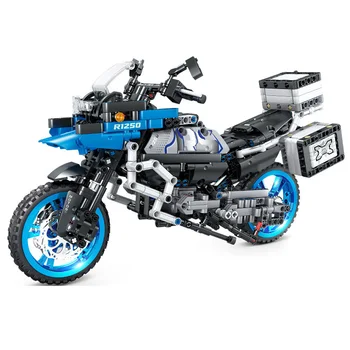 857 парче тухли R1200 GS приключение мотоциклет комплект технически модел строителни блокове момче рожден ден деца подаръци играчки за деца