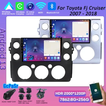 Android 13 За Toyota Fj Cruiser 2007-2018 Mirror Link Android Auto Stereo Head Unit Car Multimedia Player Bluetooth 8 Core Wifi