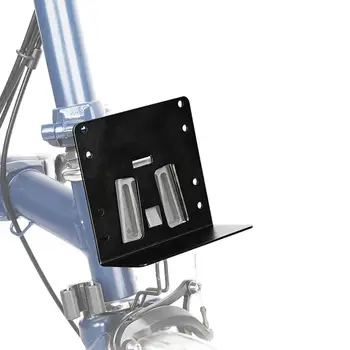 Bike чанта адаптер багаж монтаж кошница алуминиеви аксесоари предна чанта превозвач блок адаптер за велосипеди чанта кошница велосипед