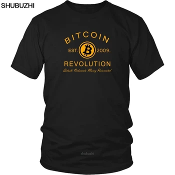 BITCOIN REVOLUTION SHIRT - BITCOIN CRYPTO SHIRT - ТЕНИСКА С КРИПТОВАЛУТА Cool Casual гордост тениска мъже Модна тениска sbz8405