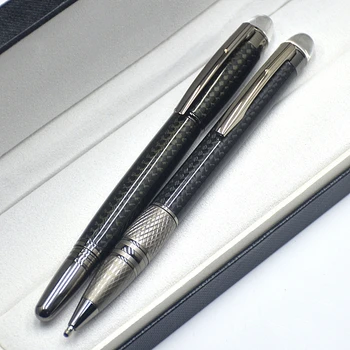 BMP Луксозен MB Star-Walk черен въглеродни влакна ролер писалка с кристална звезда Top Office училище писане химикалка високо качество