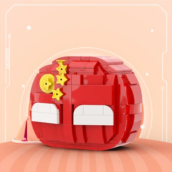 BuildMoc Кънтрибол Червен Polandball градивни блокове комплект висулка страна топка тухли идея DIY играчка за деца рожден ден Коледа подарък