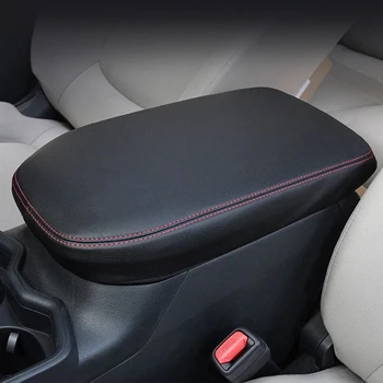 Car Armrest Box Cover Leather Waterproof Anti-scratch Black Central Console Протектор за подлакътник за Toyota RAV4 2020 2021 2022