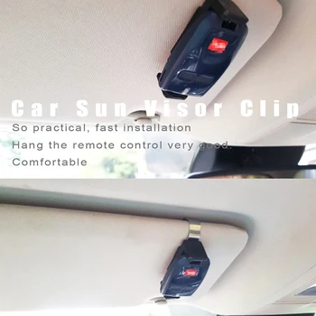 Car Sun Visor Clip Holder Mount Stand 47-68mm за дистанционно управление на гаражна врата Регулируеми клипове Стойка Подкрепа