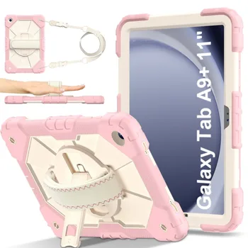 Case за Samsung Galaxy Tab A9 Plus 11 инчов 2023 SM-X210 SM-X216 удароустойчив цяло тяло деца деца безопасно нетоксичен таблет капак
