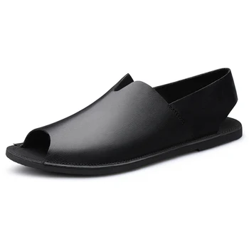 Casual 2022 Мъжки сандали Нова лятна мода Ежедневни външни чехли Мъжки плажни чехли Леки меки тенденции Мъжки офис обувки