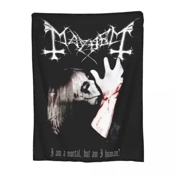 Comfort Mayhem Мъртво черно метално одеяло аксесоари стая декоративни хвърлят одеяла лек руно за кола