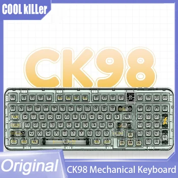 Coolkiller Ck98 2.4G безжичен Bluetooth Hot Plug Механична клавиатура Абзац ос математик клавиатура за електронни спортове игра