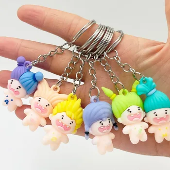 Cotton Doll PVC Soft Silicone IDol Doll Keychain Star Dolls Kawaii Baby No Attributes Toys Fans Collect Bag Pendant Kids Gifts