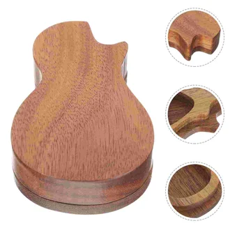 Creative Solid дървена китара Pick Box съхранение случай китара Plectrum притежателя