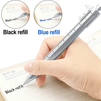 Creative Vernier Caliper Marker Pen Химикалка Измервателен инструмент Многофункционална измервателна писалка Канцеларски материали
