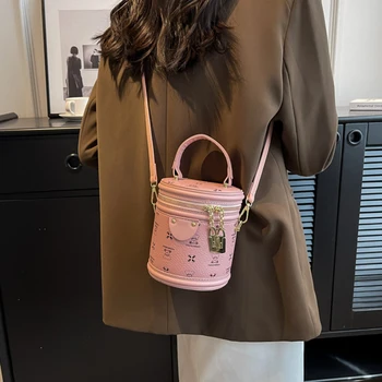 Creative жените преносими кофа чанта Crossbody чанта един рамо чанта мобилен телефон портфейл малък дизайн атрактивен нов стил