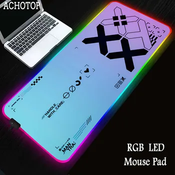 CSGO подложка за мишка RGB скорост на игрите подложки за клавиатура LED подложка за мишка XXL гумен килим заключен ръб подложка за мишка 900x400mm Подложка против хлъзгане на маус