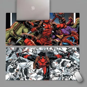 D-DeadpoolS подложка за мишка Геймър Pc Аксесоари за игри Гумена подложка Mausepad Подложка за бюро Клавиатура кабинет Mause лаптопи