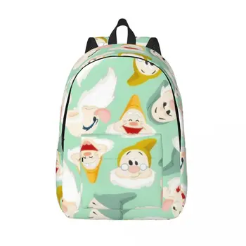 Disney Снежанка и седемте джуджета раница за момиче деца студент училище книжна чанта Daypack предучилищна първична чанта с джоб