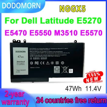 DODOMORN NGGX5 лаптоп батерия за Dell Latitude E5270 E5470 E5550 E5570 M3510 954DF JY8D6 0JY8D 11.4V 47Wh бърза доставка