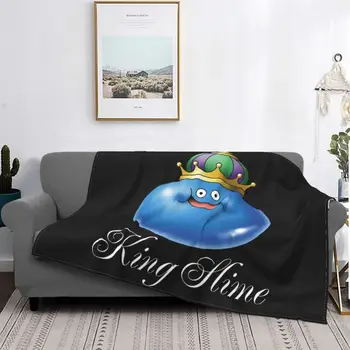 Dragon Quest King Slime Blanket Начало Спалня на дивана Приятелски настроен към кожата Декорация на дома