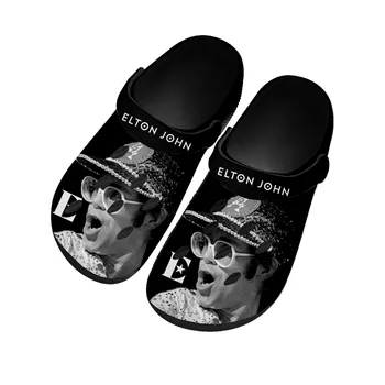 Elton John Pop Rock Singer Home Clogs Персонализирани водни обувки Мъжки дамски тийнейджър обувки градина запушване дишаща плажна дупка чехли