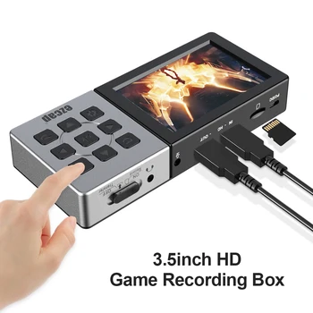 Ezcap 273 HD 1080P видео рекордер кутия преносима кутия за улавяне на игри с 3.5 инчов LCD екран 1080P 60fps устройство за улавяне на игри
