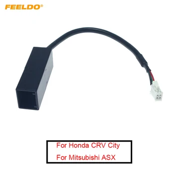 FEELDO Car Radio Audio 4Pin конектор към USB адаптер за входен проводник за Honda CRV City Mitsubishi ASX USB кабел #FD6366