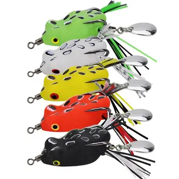 Frog Soft Fishing Lures Kit Fishing Lure Topwater Floating Ray Frog Artificial Bait Killer Winter Fishing