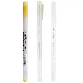 Glossy Pen Glitter Gel Pen Highlighters Gel Pen 3 цвята за студент DIY Art Dropship