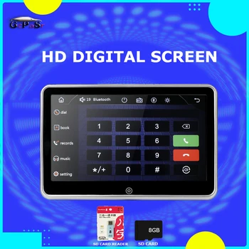 HD кола облегалка за глава монитор видео плейър USB SD TF LCD цифров екран сензорен бутон игра дистанционно управление кола MP5 плейър аксесоари