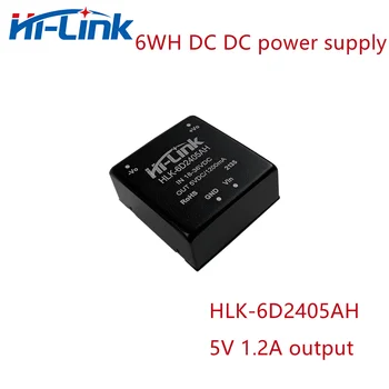Hi-Link 6WH 5V 1.2A Изходно DC / DC захранване 18-36V Вход 85% Ефективност Изолиран захранващ модул HLK-6D2405AH