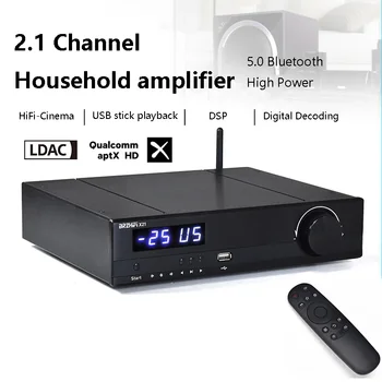  HIFI аудио усилвател 150W * 2 висока изходна мощност TPA3255 + ES9018 DAC цифров усилвател на мощност 2.1 канал QCC5125 Bluetooth