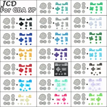 JCD За Gameboy GBA SP A B Изберете Стартиране на изключването на захранването L R бутони D подложка за GameBoy Advance SP проводящ силиконов гумен бутон