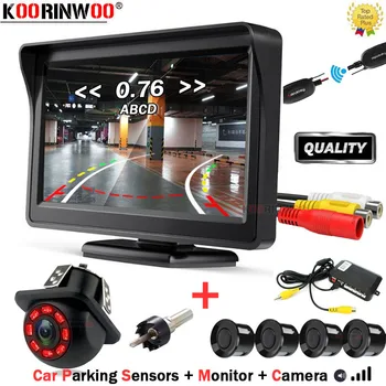 Koorinwoo Автомобилна интелигентна система Двуядрен процесор Сензори за паркиране на автомобили Интелигентна камера Монитор за задно виждане Камера за нощно виждане Dash