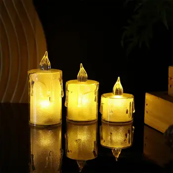 Led електроника Трайно просто осветление Удобни красиви орнаменти Корейски стил Практична модна домакинска свещ