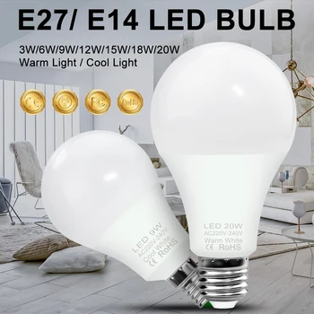 LED крушка 220V E27 царевица лампа топла бяла светлина LED полилеи крушка 240V прожектор LED лампа 3W 6W 9W 12W 15W 18W 20W за дома