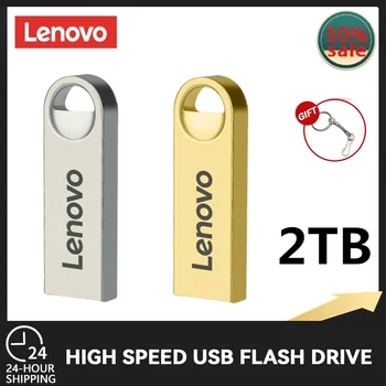 Lenovo 2TB оригинално USB 3.0 флаш устройство високоскоростно устройство с писалка 1TB метална водоустойчива тип C USB памет за компютърни устройства за съхранение