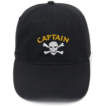 Lyprerazy Мъжка бейзболна шапка Пиратски капитан бродерия шапка памук бродирани случайни бейзболни шапки