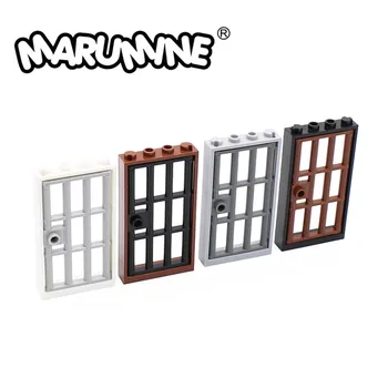 Marumine MOC сграда тухли затвор клетка 1x4x6 врата рамка модел части 60621 60596 класически играчка DIY просветление аксесоари подарък