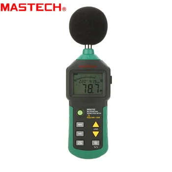 MASTECH MS6702 Цифров измервател на нивото на звука Шум Decible Meter Температурен влагомер