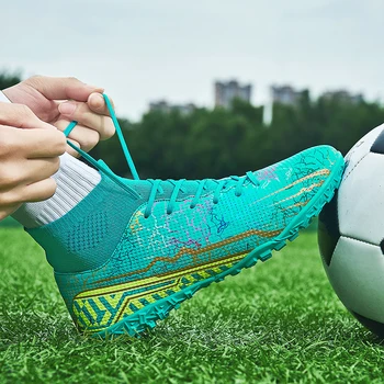 Mbappe Soccer TF/AGShoes for Men Детски футболни обувки Детски футбол Crampon Изкуствена трева Футболна обувка Мъжки маратонки 2022