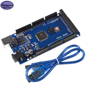MEGA2560 MEGA 2560 R3 (ATmega2560-16AU CH340G) AVR развитие съвет съвместим микроконтролер карта с USB кабел за Arduino