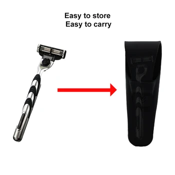 Men Razor Case Anti Scratch Shaving Machine Holder Прахоустойчив капак Travel Soft Silicone Elastic Protective Cover Cleaning Tool