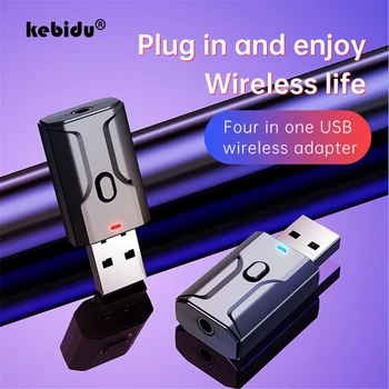 Mini 4 In 1 стерео Bluetooth Aux RCA Bluetooth 5.0 аудио приемник предавател USB 3.5mm жак за телевизор PC кола безжичен адаптер комплект