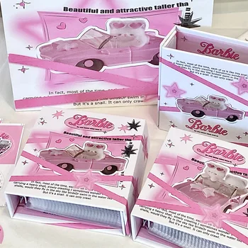 MINKYS Kawaii 1/2/3 инча розова котка магнитна Kpop фотокарти класьор книга + 20pcs ръкави идол фото карти албум колекция книга