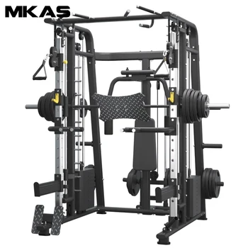 MKAS Power Rack Cable Smith Machine Gym Mutli Function Station Функционален треньор Смит и клек багажник машина