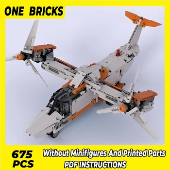 Moc Building Blocks Военен модел Rotorcraft 42113 Технически тухли DIY монтаж строителни играчки за Childr празнични подаръци