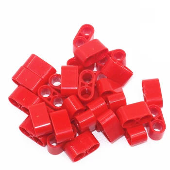MOC Строителни блокове Самозаключващи се тухли Технически части 30PCS ТЕХНИЧЕСКИ 2M BEAM съвместим с Lego 43857 за детски момчета играчка