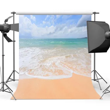 MOCSICKAPhotography Фон Blue Sky море фон лято пясъчен плаж декори за фотографски MR-1703