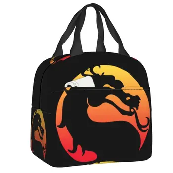 Mortal Kombat изолирани чанти за обяд за пикник на открито Скорпион Sub нула бойна игра водоустойчив термичен охладител Бенто кутия жени