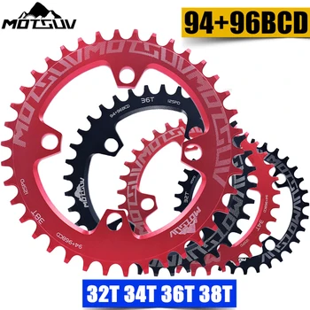 MOTSUV кръг 94 + 96mm 94BCD / 96BCD 32 / 34 / 36 / 38T MTB планински велосипед верижен пръстен за ALIVIO M4000 M4050 NX GX X1 манивела велосипедни части
