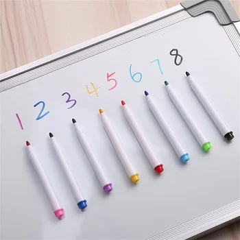 Multi 8Colors бяла дъска писалка комплект изтриваема маркер писалка за бяла дъска стъкло деца рисуване офис среща училище учител